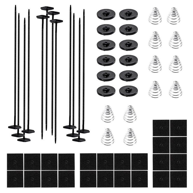 BARTOO 3 Set Car Fan Mounting Kit, Radiator Fan Zip Ties Clips Mounting Kit for Most Cars - Image 1